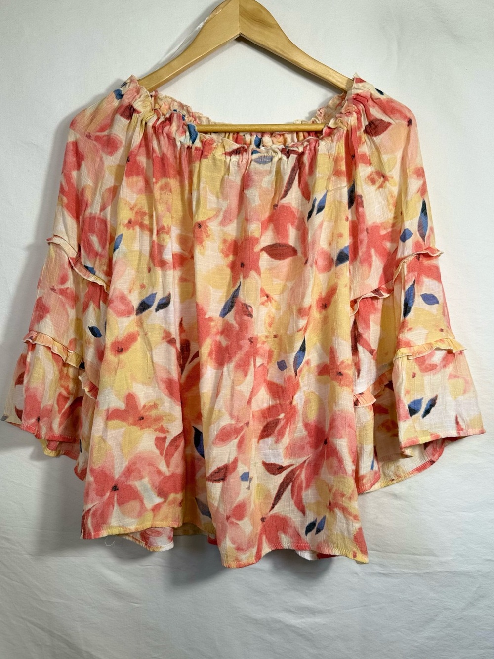Zac & Rachel Floral Off-the-Shoulder Blouse - Picture 4 of 5